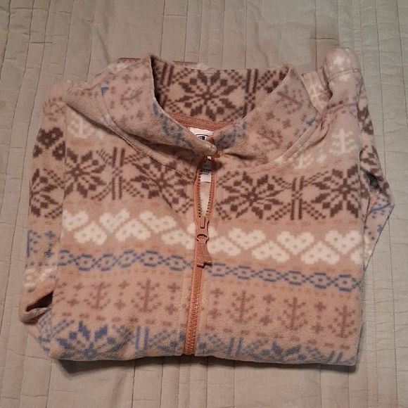 Athletic Works Pink and Blue Patterned Kids Sweater - Picture 2 of 6